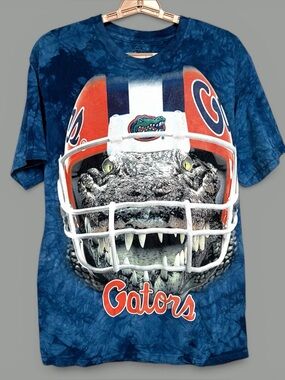 University of Florida Gators Shirt Men Sz M The Mountain Blue Tie Dye Football